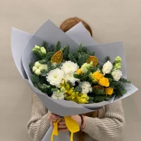 Букет цветов Ледяной цитрус