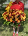 Корзина 71 роза Кения 35 см