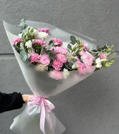 Букет цветов Клубничный лимонад