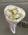 Букет облачко с ромашкой и хлопком