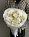 Букет облачко с ромашкой и хлопком